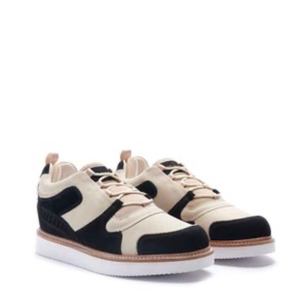 NEW NWT Marcus Alexander Barlow Sneaker. Black/Bone.  Size 10.